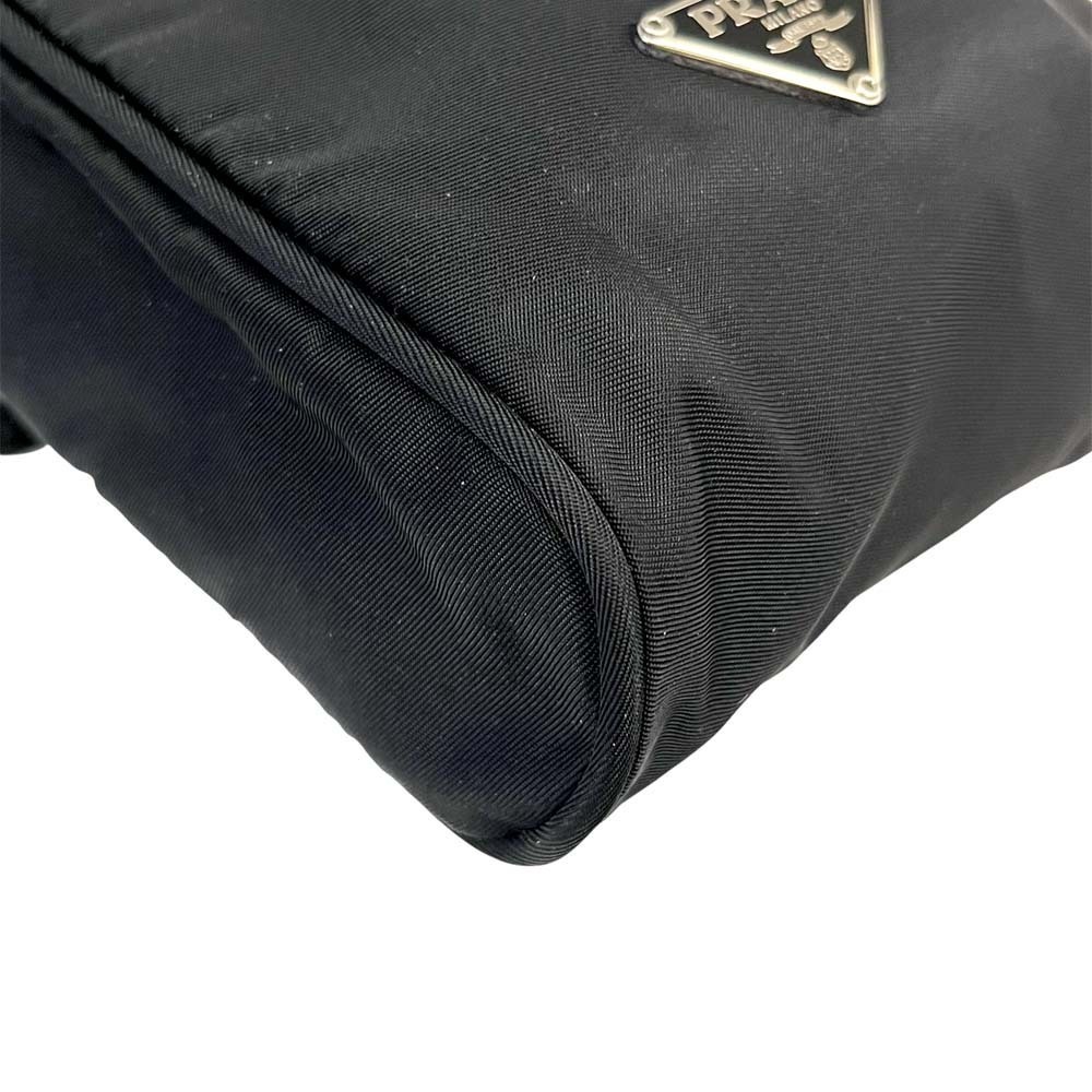 Prada Phone Clutch Shoulder Bag Smartphone Case Triangle Logo Plate Black - Picture 10 of 10